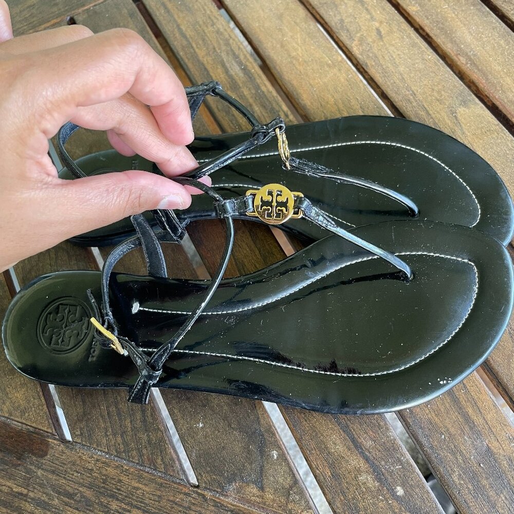 Tory Burch Emmy Tumbled Leather Sandals